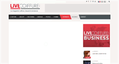 Desktop Screenshot of livecoiffure.com