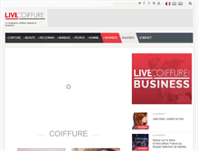 Tablet Screenshot of livecoiffure.com